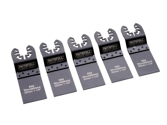 Faithfull 5 Piece Multi-Tool Blade Set