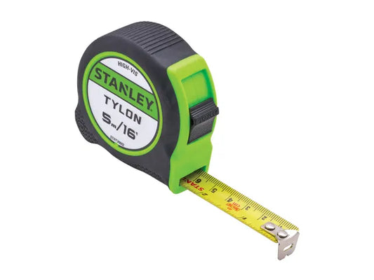 STANLEY Hi-Viz Tylon Tape 5m (16ft)