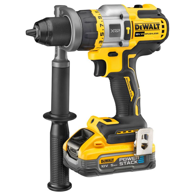 Dewalt DCD999H2T-GB 18V XR Premium Hammer Drill Driver 2 X 5ah Powerstack