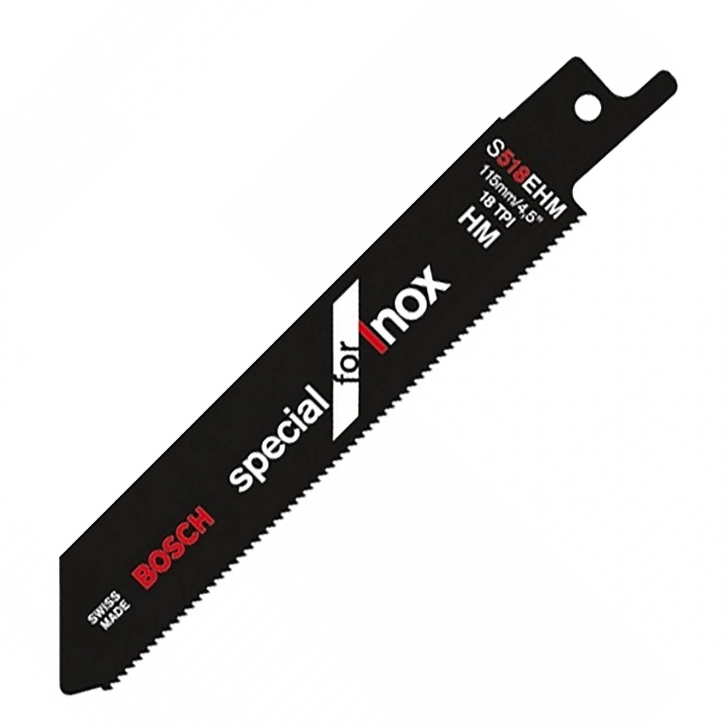 Bosch S518EHM Reciprocating Saw Blades Pack of 2 115mm Tungsten Carbide for INOX