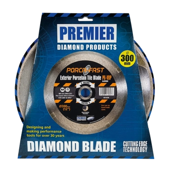 PORCA-FAST Diamond Blade for Exterior Porcelain Paving Tiles 300mm