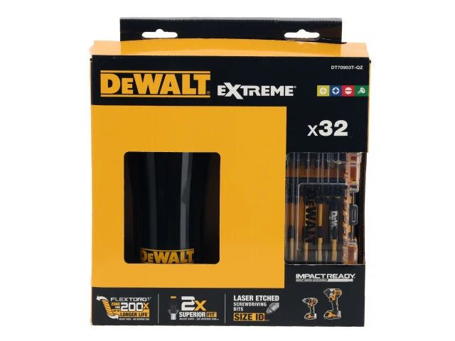 Dewalt FLEXTORQ™ Bit Set, 32 Piece & Travel Mug
