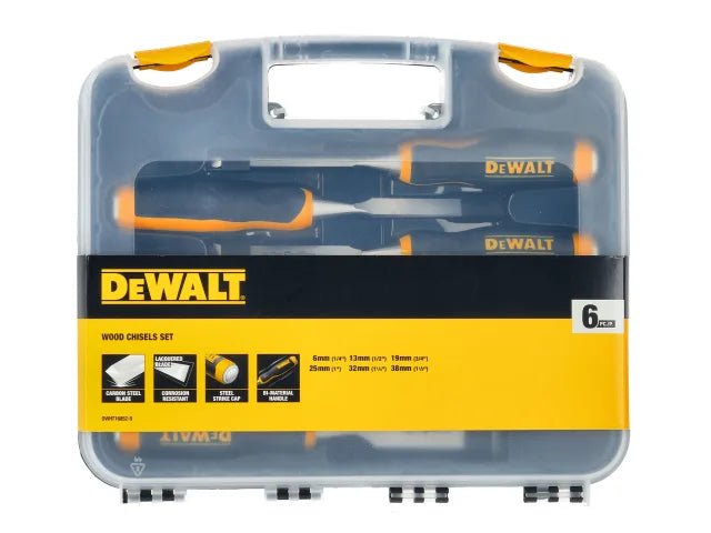 Dewalt Wood Chisel Set, 6 Piece