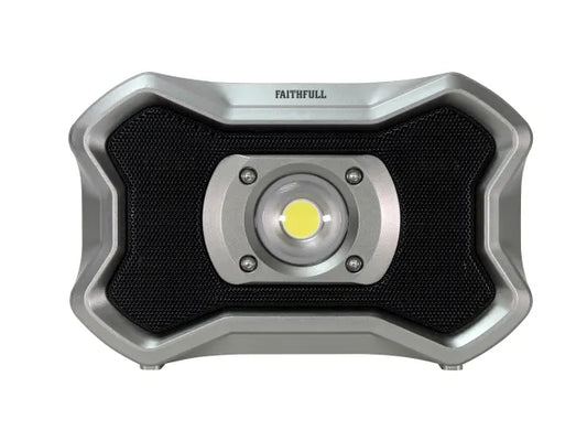 Faithfull Rechargeable Work Light with Speaker 20W