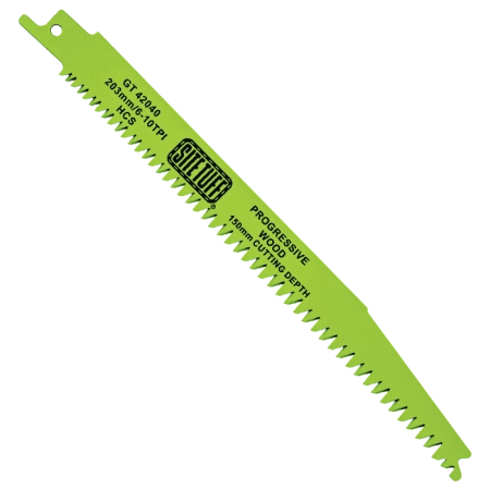 Progressive Wood Cutting Recip Blade - 203mm/6-10TPI