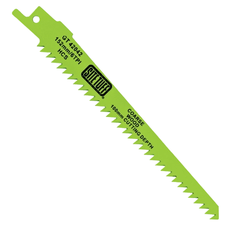 Coarse Wood Cutting Recip Blades - 152mm/6TPI