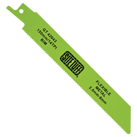 Flexible Metal Cutting Recip Blades - 150mm/14TPI