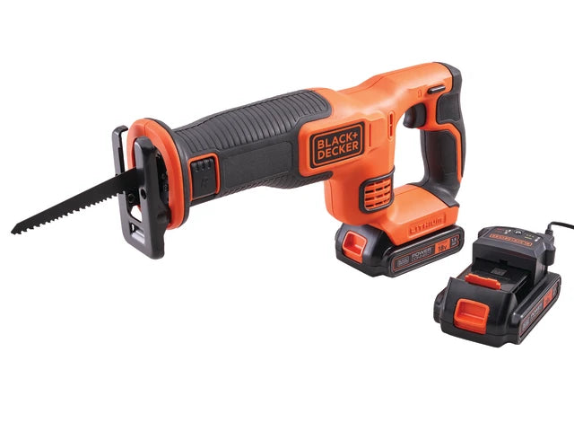 XMS24BDRECIP Black & Decker 18V Reciprocating Saw with 1 x 1.5Ah Li-Ion Battery