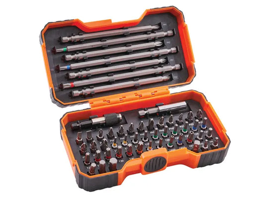 XMS24BITS54 Bahco 54 Piece Colour Coded Bit Set