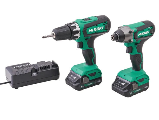 XMS24HIKOKI Hikoki 18V Combi & Impact Drill Twin Pack