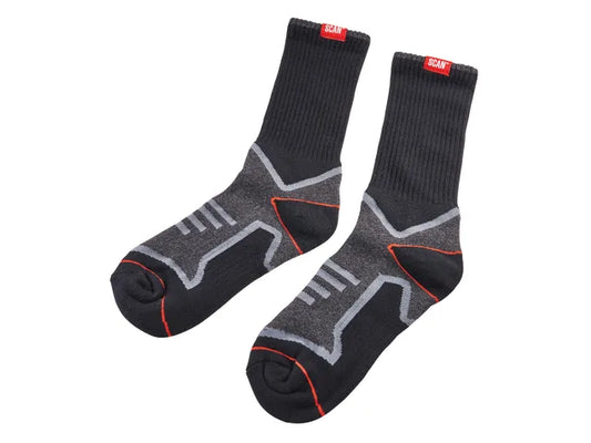 XMS24SOCKS Scan Work Socks Twin Pack