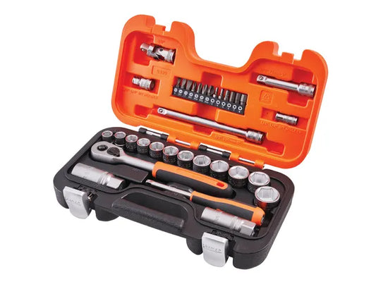 XMS24SS38 Bahco 3/8in Drive Socket Set (34 Piece)