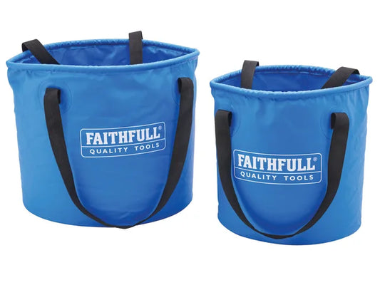 Faithfull 12L & 20L Collapsible Bucket Pack