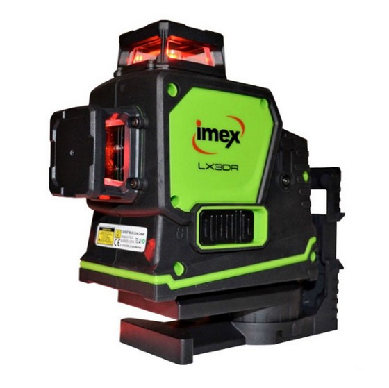 IMEX LX3DR Red Beam Multi Line Laser Level