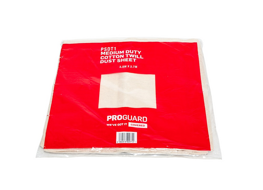 Cotton twill dust sheet 3.6m x 2.7m