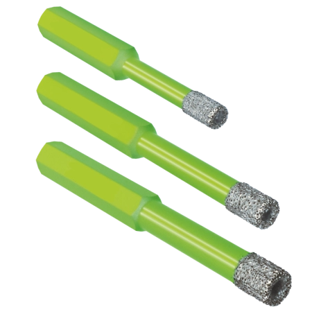 Wax filled auto-cool tile drills